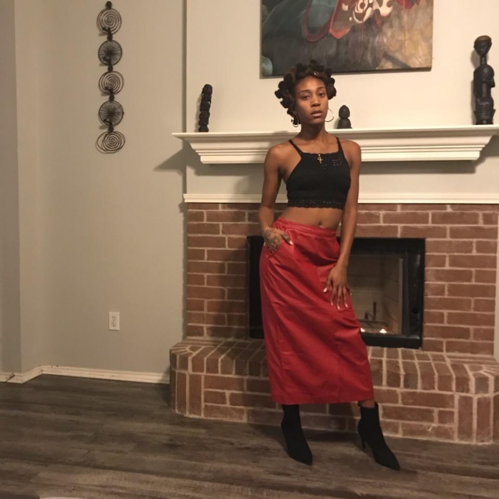 Vintage Leather skirt